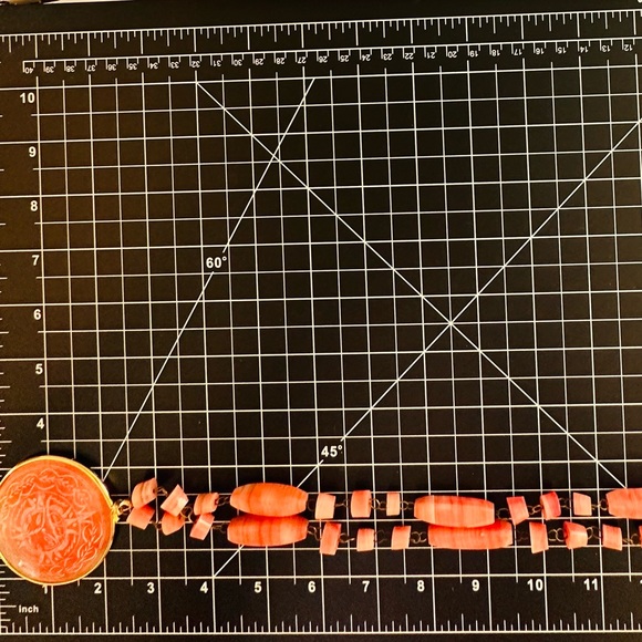 Vintage Carved Aztec Medallion Necklace - Picture 11 of 13